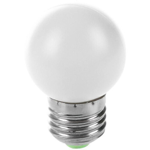 E27 LED Light White Bulb Plastic Bulb (0.5W Power, White) 1