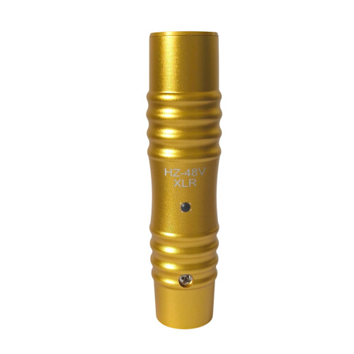Convertisseurs de son XLR de puissance 48 V plaqués or à 3,5 mm