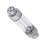 Aquarium CO2 Bubble Counter Double Head 8.2x2cm Silver CO2 Regulator Tool 3