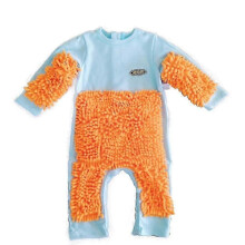 Baby Boys Girls Footies Cleaning Mop Romper Outfit