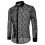 Men's Fishnet Button Down Shirts, See Through Lace Sheer Shirts 1