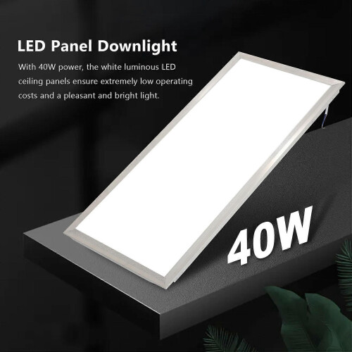 Φωτιστικό LED 40W 6500K Φωτιστικό LED Panel 30X60cm Λευκό Πλέγμα Φωτιστικά 1