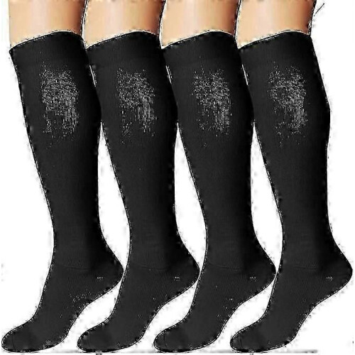 4-Pack Compression Socks for Men & Women - Support & Comfort