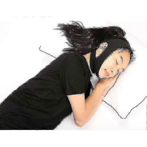 Chin Strap for Sleeping, Anti-Snoring Jaw Support Headband with Adjustable Strap 2