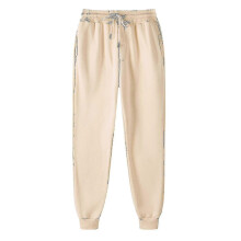 Hip-hop joggingbroek voor heren met gewatteerde pijpen, geschikt voor casual kleding.