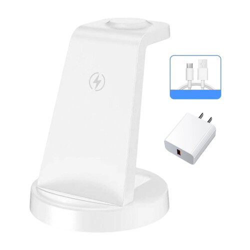 Efficient Magnetic Wireless Charging Dock For Phones-White