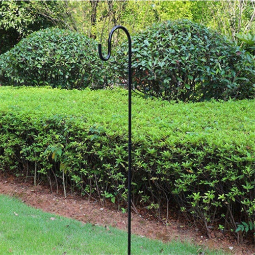 48inch Outdoor Shepherd's Hook, Heavy Duty Bird Feeder Post 2