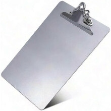 Durable Aluminum Clipboard with Rust-Resistant Plate and Strong Clip for Office and School Use
