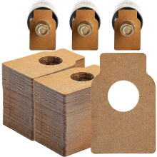 500 PCS Kraft Wine Bottle Tags, Reusable Paper Wine Labels, Hanging Neck Tags for Champagne & Wine Bottles, Gift Tags