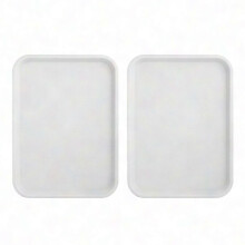 2-Pack Durable Non-Slip Serving Trays for Dining and Restaurant Use