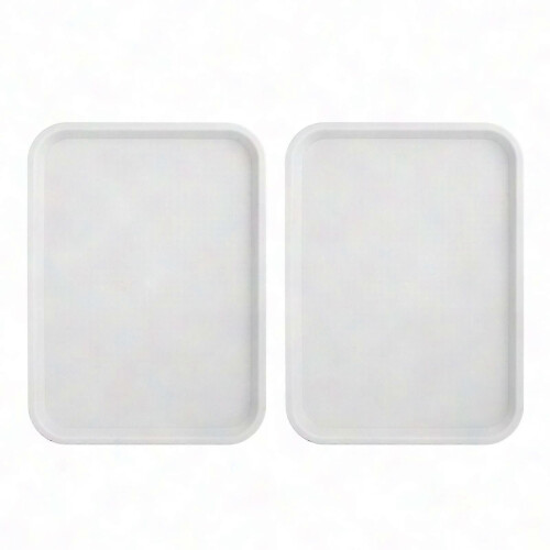 2-Pack Durable Non-Slip Serving Trays for Dining and Restaurant Use