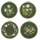 4Sets Hand Embroidery Kit for Beginners, Includes Flower, Hoop, Tools 1
