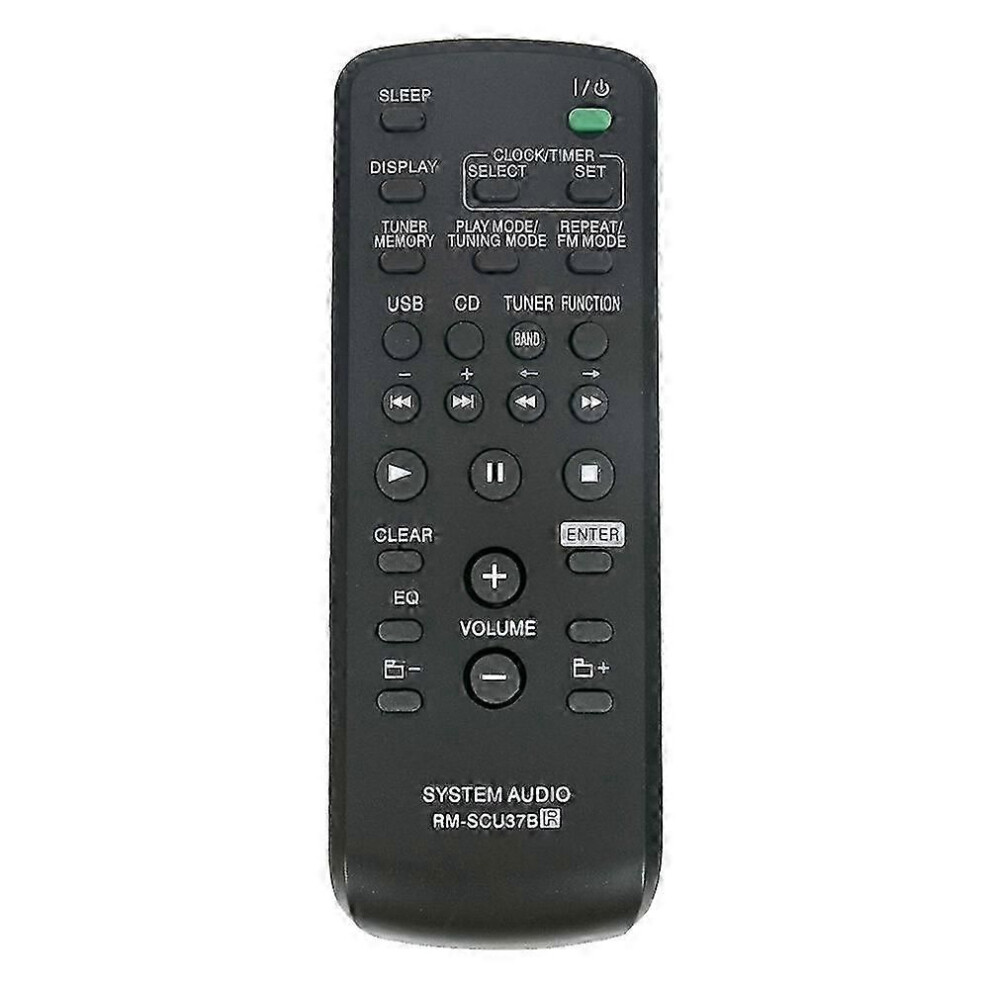 Replace Remote Rm-Scu37b For Sony Mini Hi-Fi Component System Lbt-Sh2000 Ss-Sh2000 Cmt-Bx3 Cmt-Bx30r 9409192935625