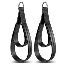 2PCS Pilates Straps, Double Loop Reformer with D-Ring, Padded Fitness Straps for Pilates Workouts