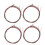 4 Sets Colored Classical Guitar Strings Set, Durable Nylon Strings for Spanish Guitar 1