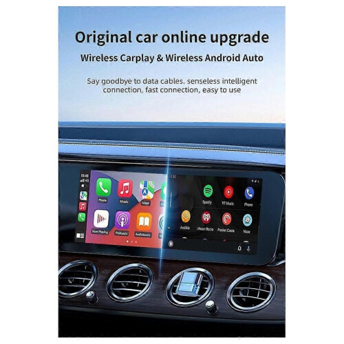 TAB01 Box CarPlay 2 in 1 da cablato a wireless, adattatore CarPlay e Android Auto compatibile con iPhone 2