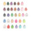 32 Colors Water Drop Inkpad Set Glitter Effect for Rubber Stamps 1