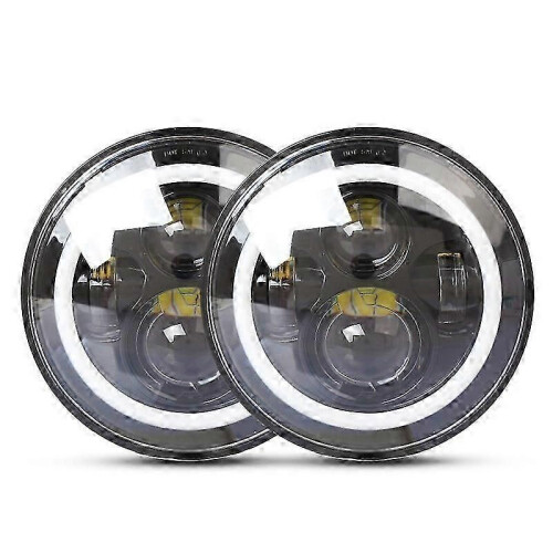 2 τεμάχια 7 ιντσών IP68 αδιάβροχο 6500K 75W LED προβολέας υψηλής 1