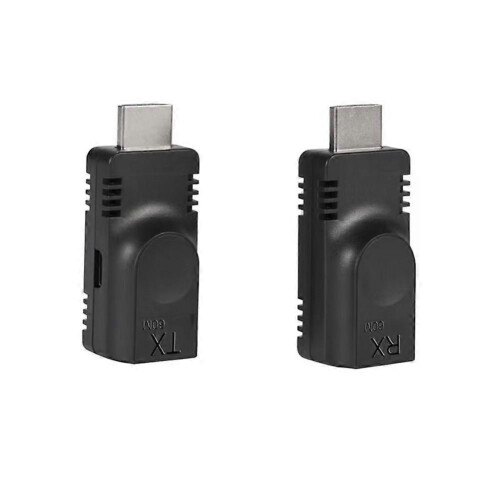 Extensor de cable de red único de 60 m compatible con HDMI. Transmisor de cable de red compatible con 2