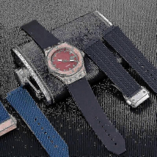 Ανδρικό λουράκι ρολογιού Hublot Big Bang 24mm 26mm με ανταλλακτικό λουράκι σιλικόνης 2