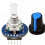 5PCS EC11 Rotary Encoder Module 5V Push Button Switch 360 Degree Rotation for Arduino DIY Projects with Knob Cap 3