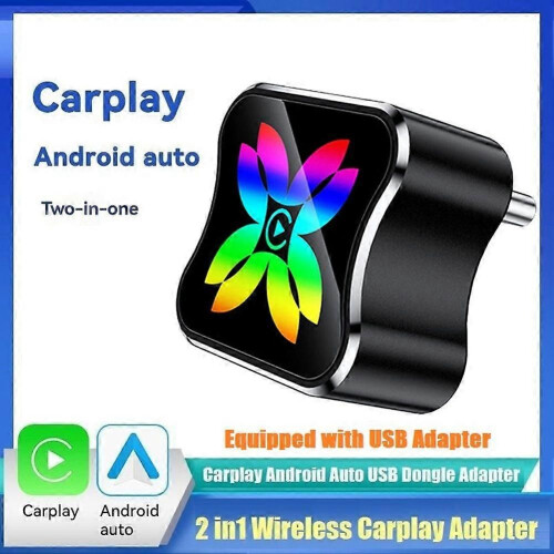 Ασύρματο Carplay 2 σε 1 για Android, προσαρμογέας AI, WiFi και Bluetooth, 1