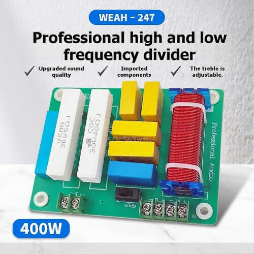 Διαχωριστής συχνότητας 2 καναλιών, ηχείο Crossover HiFi υψηλής π 2