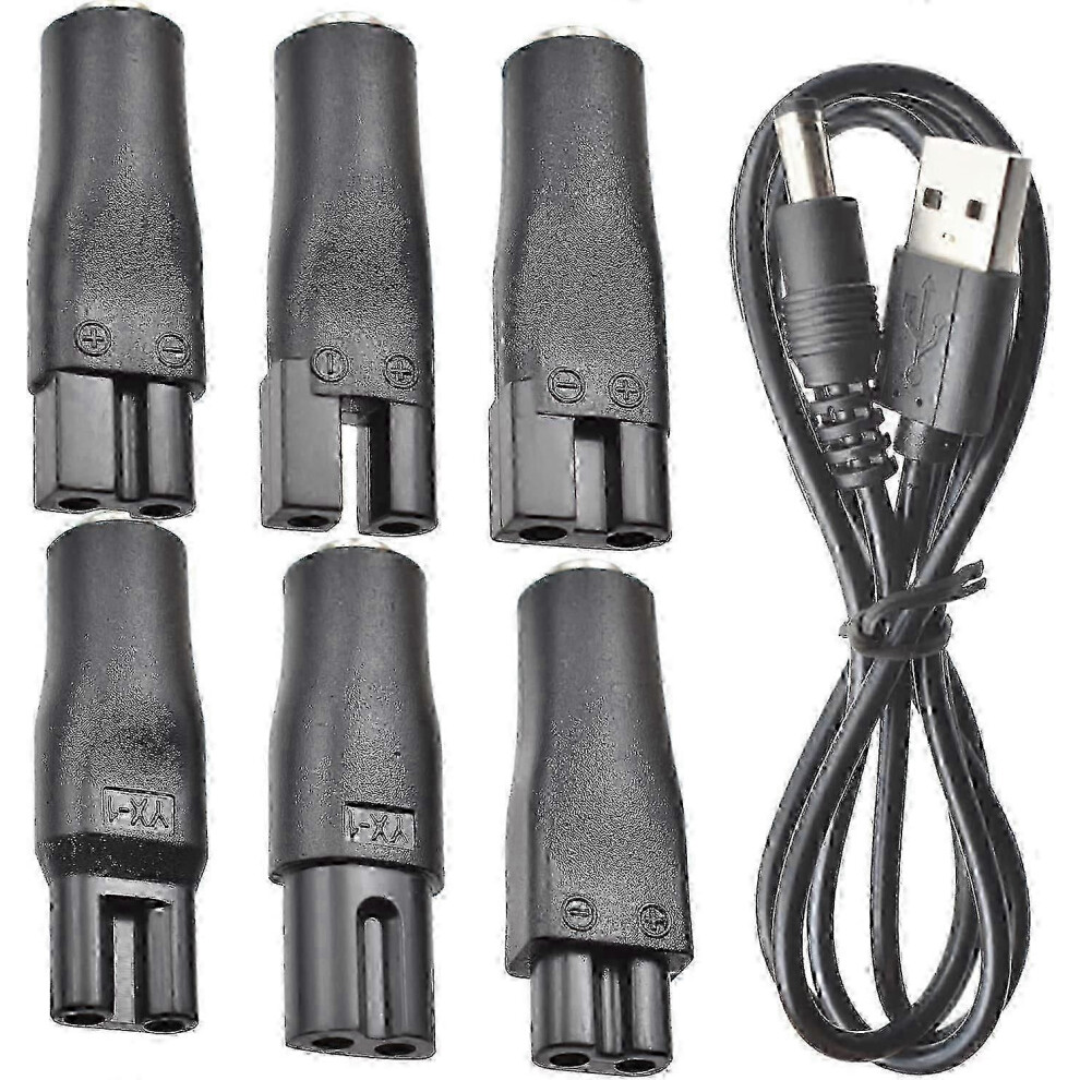 7 PCS 5V USB Power Cord Replacement for Hair Clippers, Beard Trimmers, Shavers & Desk Lamps - Yvan