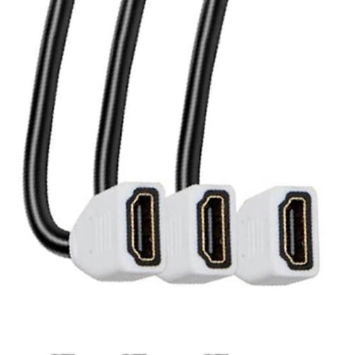 Επιτοίχια βάση 3 θυρών 3D 4K 60Hz συμβατή με HDMI, συμβατός με HD 1