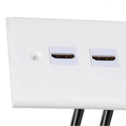 Επιτοίχια βάση 3 θυρών 3D 4K 60Hz συμβατή με HDMI, συμβατός με HD 2