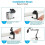 Table Mount Clamp, with Headset Hook for Microphone Suspension Boom 1