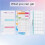 2 Set A6 Budget Planner Refill 82 Sheets Monthly Weekly Planner Notepad 6 Hole for A6 Binder Cover Save A 3