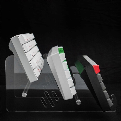 Supporto per tastiera meccanica da gioco, supporto trasparente, kit fai da te per display, 2 strati 2