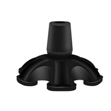 Puntas para bastón, 6 puntas de goma para bastón de 3/4 de pulgada, punta de goma universal autoportante