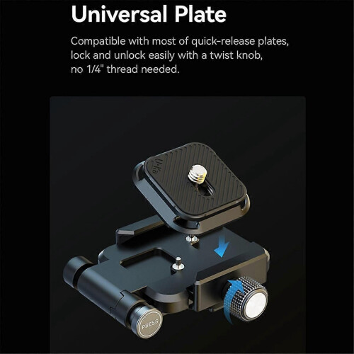 UKA08 Quick Release L Plate Board Anti Detachment Folding Horizontal and VerticalCamera Bracket Baseplate Mount 2