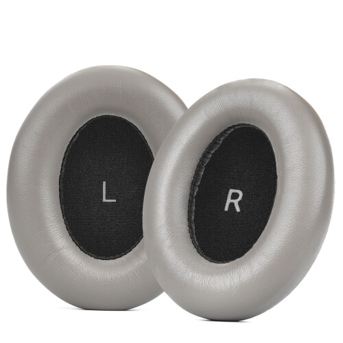 1 paire de coussinets d'oreille confortables, housse-Gris