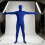 Body complet écran vert Body Polyester pour vidéo effet-Bleu XXL 7