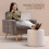 Μαλακό πουφ οθωμανικού στιλ - Comfort Foot Rest Λευκό για τα πό 4