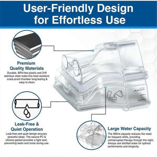 Ανταλλακτικός θάλαμος νερού για AirSense 10 & AirCurve 10, Επιπλέον μ 1