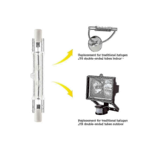 Πακέτο 5 γραμμικών λαμπτήρων αλογόνου R7s 118mm 300W 230V, με δυνατότη 2