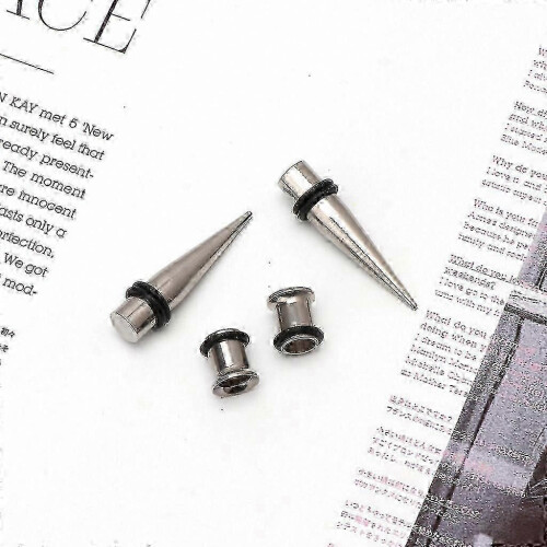 7mm Ear Stretching Kit with O-Ring Tapers and Expanders for Safe Piercing Gauging 1