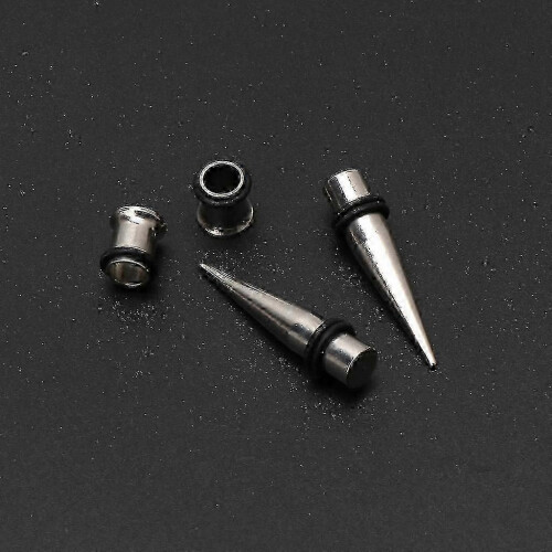 7mm Ear Stretching Kit with O-Ring Tapers and Expanders for Safe Piercing Gauging 2