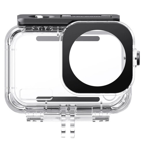 TELESIN Waterproof Case and Floating Stick Combo for  Action 6, 60M/196FT Deep Diving Capability