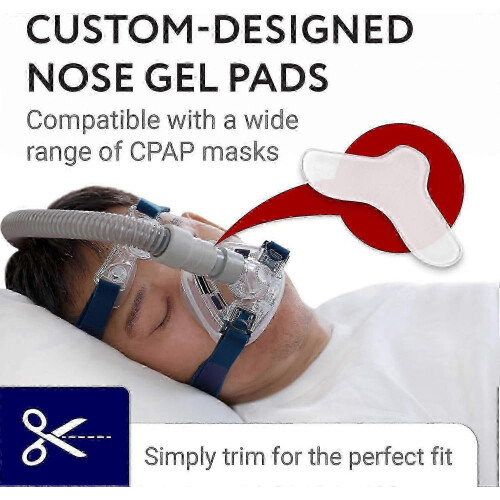 Μάσκες CPAP 5 τεμαχίων, ρυθμιζόμενα μαξιλαράκια τζελ για 2