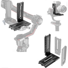 Aluminum L Bracket Quick Release Plate for DJI Ronin RS2 SC2 Zhiyun Weebill-S Gimbal Stabilizer Tripod Monopod DSLR