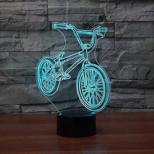 3D LED BMX Φως Νυχτός για Ποδηλασία - Επιτραπέζιο Φωτιστικό US