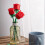 Romantic Rose Bouquet Building Blocks Eternal Model Red 4