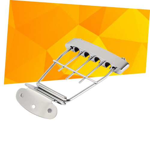 Plated Guitar Tailpiece Adjustable Bridge for DIY Guitarists Stable Tone Easy Installation 1