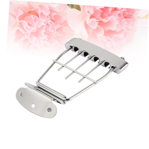 Plated Guitar Tailpiece Adjustable Bridge for DIY Guitarists Stable Tone Easy Installation 2