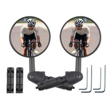 Adjustable 360 Degree Bicycle Mirror, Cycling Rear View Handlebar Mirror, Bike Accessories Oval